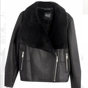 Madewell Shearling Moto Jacket